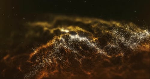 Abstract Golden Particles