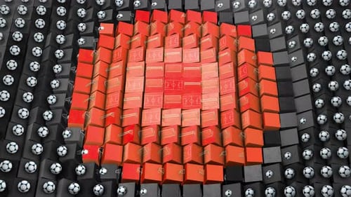 Geometric Soccer Ball Grid Reveals Football Fields