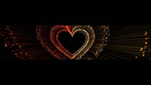 Gold & Red Heart Widescreen