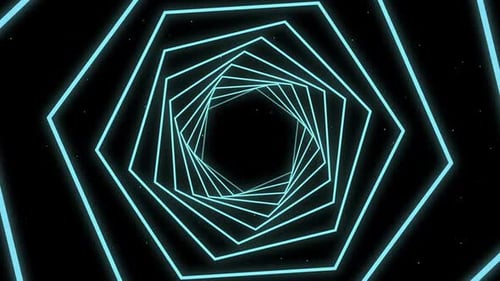 Digital generated video of concentric lines