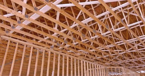 Home Under Construction, Wood Framework