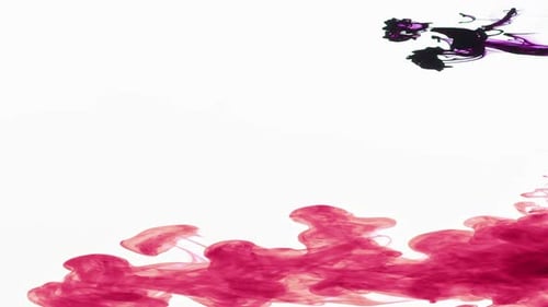 Abstract Organic Hypnotic Fractal Ink Colorful Paint Spreads In Water 1