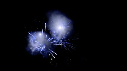 Blue fireworks