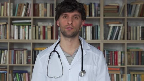 Male Doctor Explaining Medical Information