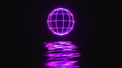 Sci-Fi-Ball über den Ozean