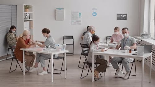 Vaccinations at a Clinic During the Daytime
