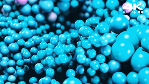 Modern Abstract Bouncing Spheres Dynamic Motion Graphic Background