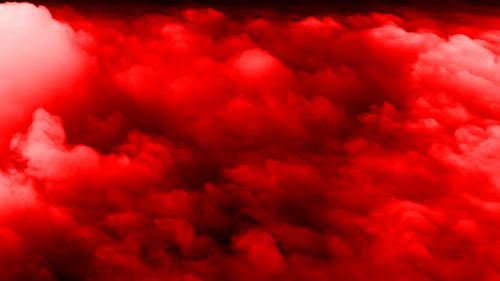 Abstrakte blutrote Wolken auf schwarzem dunklem Hintergrund Overlay für verschiedene Projekte