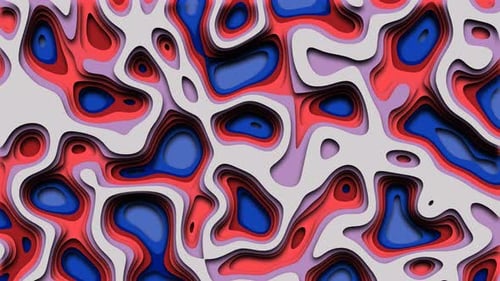 Swirly Cut Out Hintergrund Blau