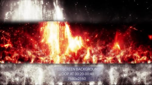 Widescreen Abstract Particle Energy Background Loop