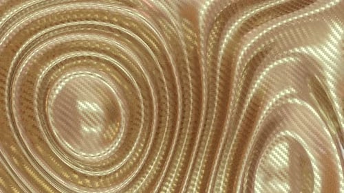 Abstract Golden Carbon Fiber Fluid Wave Background