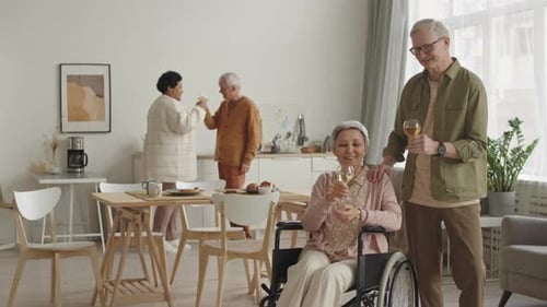 Lunettes à cliqueter pour homme et femme handicapée