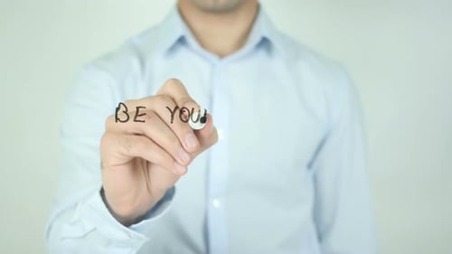 Inspirational Message Written on Glass