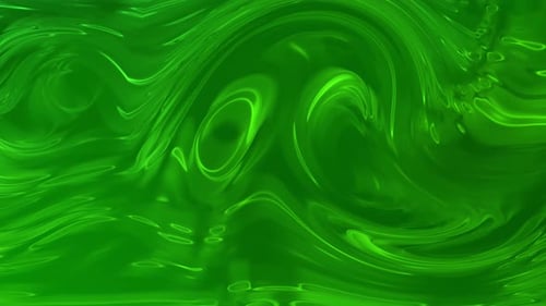 Seamless Green Liquid Abstract Swirling Background Loop