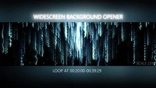 Dynamic Digital Rain Background Opener
