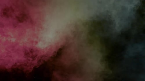 Abstract Pink and Green Smoke Background