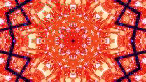 Kaléidoscope néon à boucle VJ. Animation en boucle.
