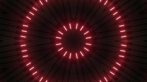 Boucle VJ rouge abstraite au néon 4K