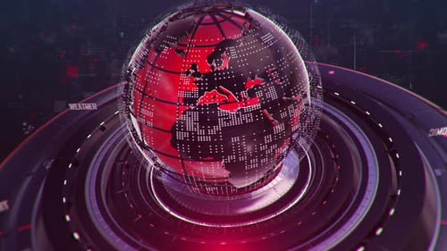 News Broadcast Background 4k Loop