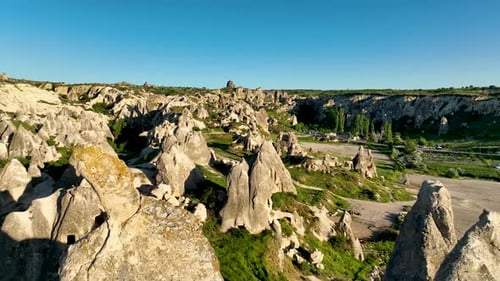 Cappadocia aerial view 4 K Awesome Background