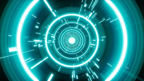 Digital Data Circle Tunnel