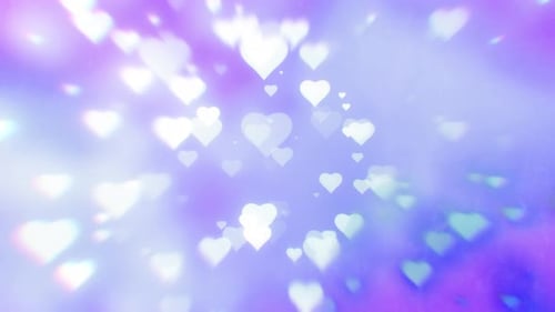 Eleganter Herz-Bokeh-Hintergrund