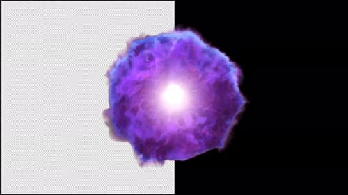 Glowing Energy Ball On Seamless Loop