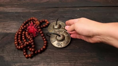 objects for meditation and alternative medicine, close up