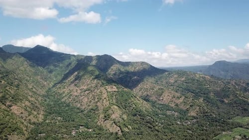 Hills and Mountains From Drone Bali Island