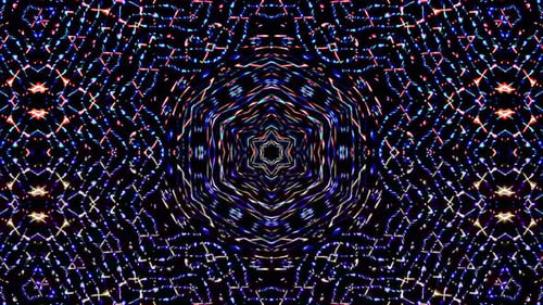 Vibrant Geometric Star Pattern Motion Background