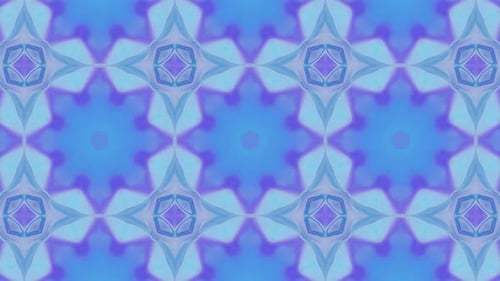 Dynamic Abstract Kaleidoscope Pattern Fluid Loop Background