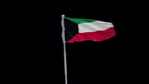 Realistic 3D Waving National Flag Animation