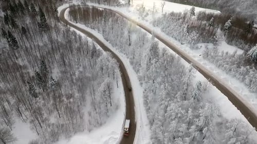 Snowy Mountain Road