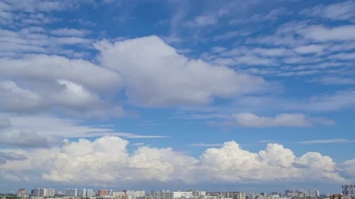 Sunny City and Various Clouds