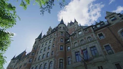 Low angle view of Chateau Frontenac
