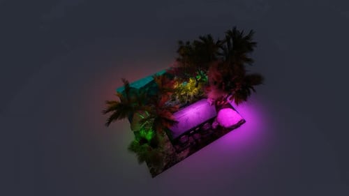 Isometric beach house