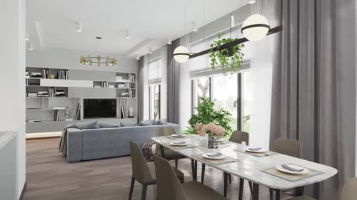 Modern Living Room Interior Design in a Home