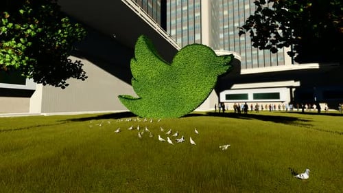 Twitter Ornamental Tree Statue