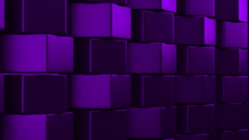 Abstract 3D Cube Wall Loop Background
