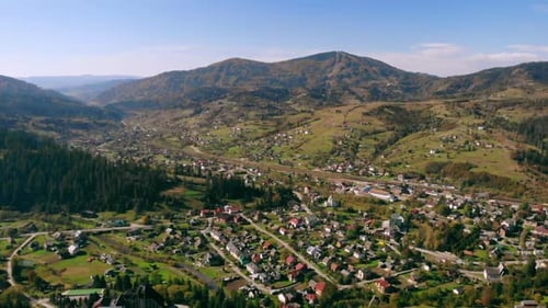 Beautiful Village in Highlands Video Prores