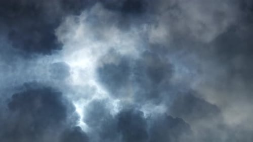 thunderstorms, lightning took place in a dark cumulonimbus cloud