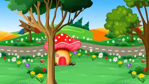 Cartoon Landscape Loop