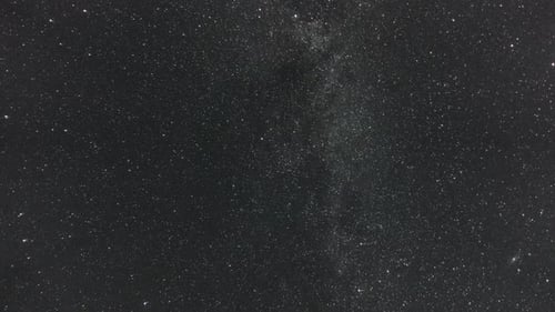 Milky Way and Stars Moving Across the Night Sky, Time Lapse