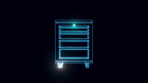 Shop Drawer Hologram 4k