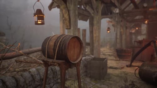 View of Blacksmithing Tools in the Forge