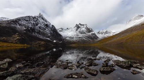 Grizzly Lake in Tombstone Territorial Park Yukon Canada