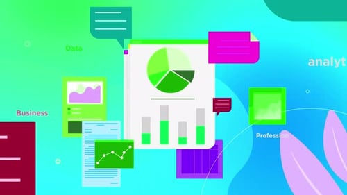 Animated Business Data Analytics Charts Presentation