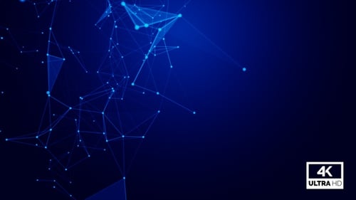 Dynamic Blue Technology Network Connections Background