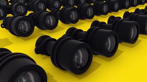 Multiple Binoculars In A Row Hd