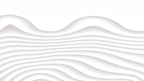 Abstract White Wavy Lines Clean Modern Background Loop